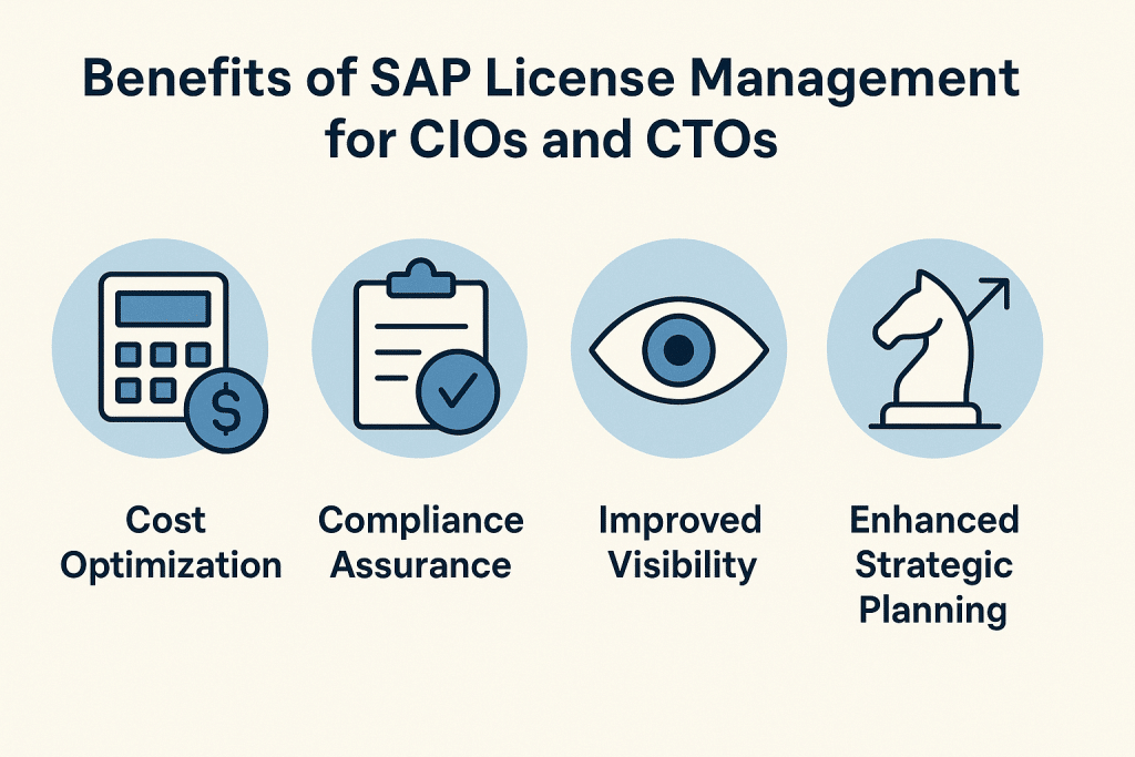 Benefits of SAP License Management for CIOs and CTOs