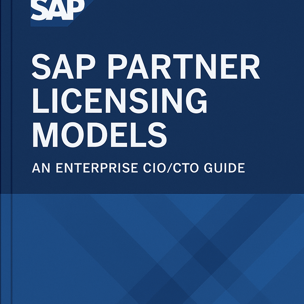 SAP Partner Licensing Models
