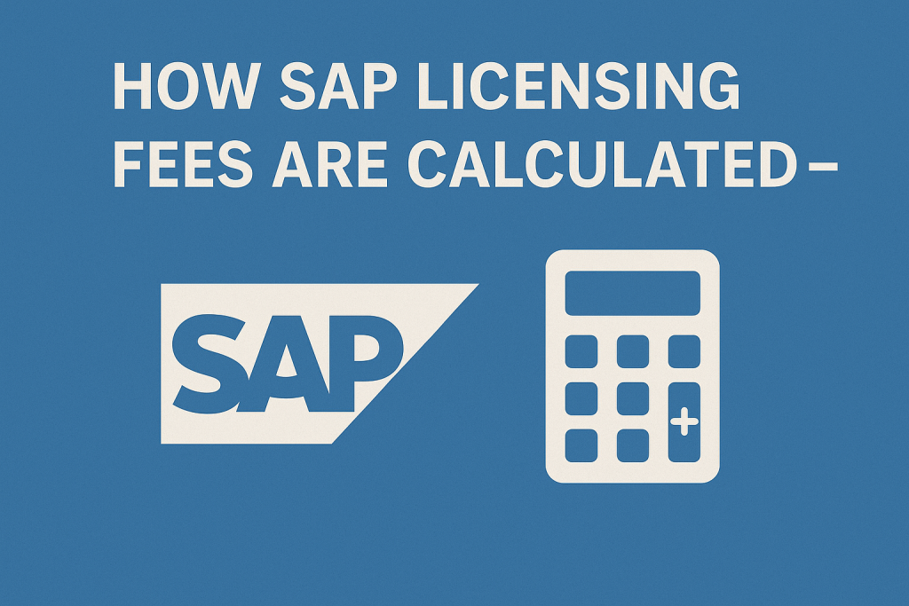 How SAP Licensing Fees Are Calculated