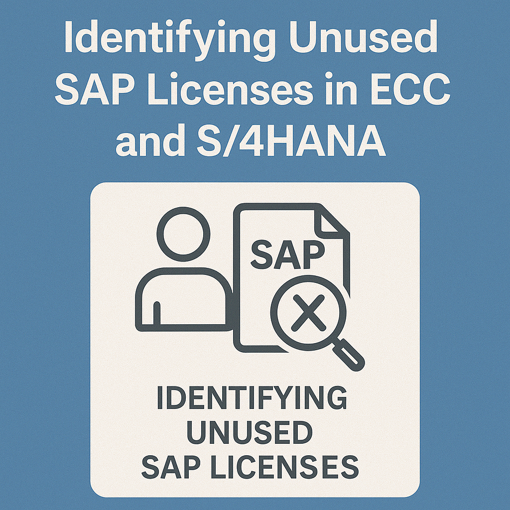 Identifying Unused SAP Licenses in ECC and S4HANA