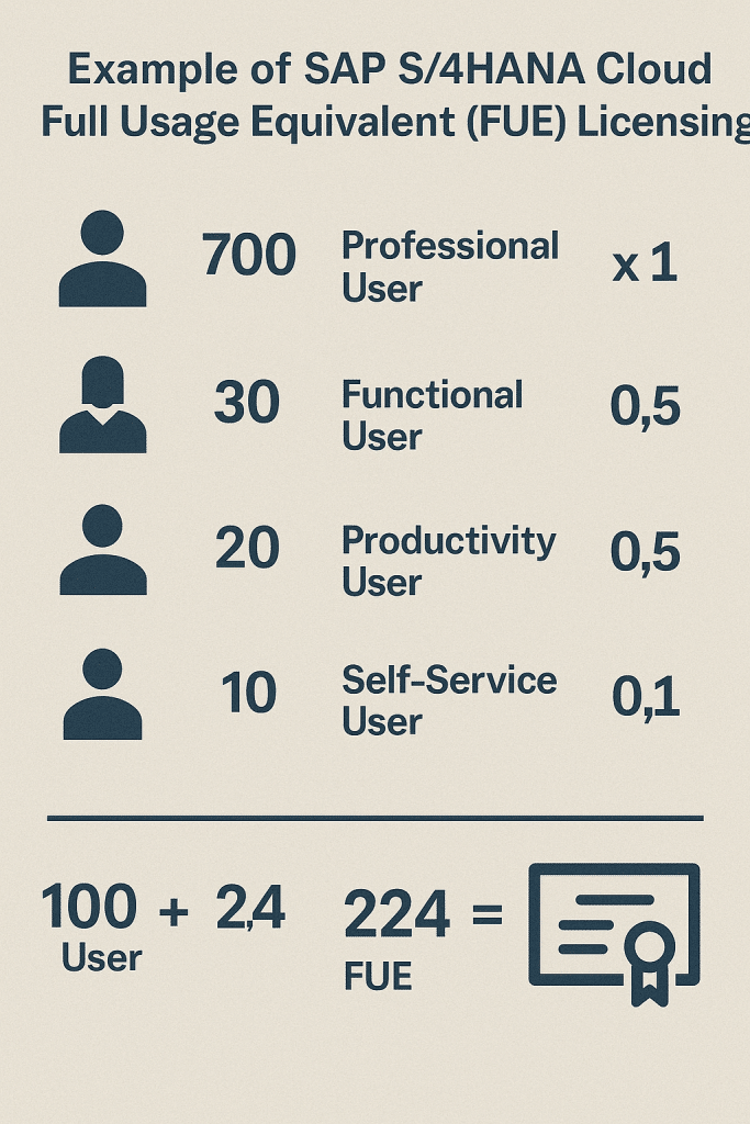 Named User License Types – ECC vs. S4HANA