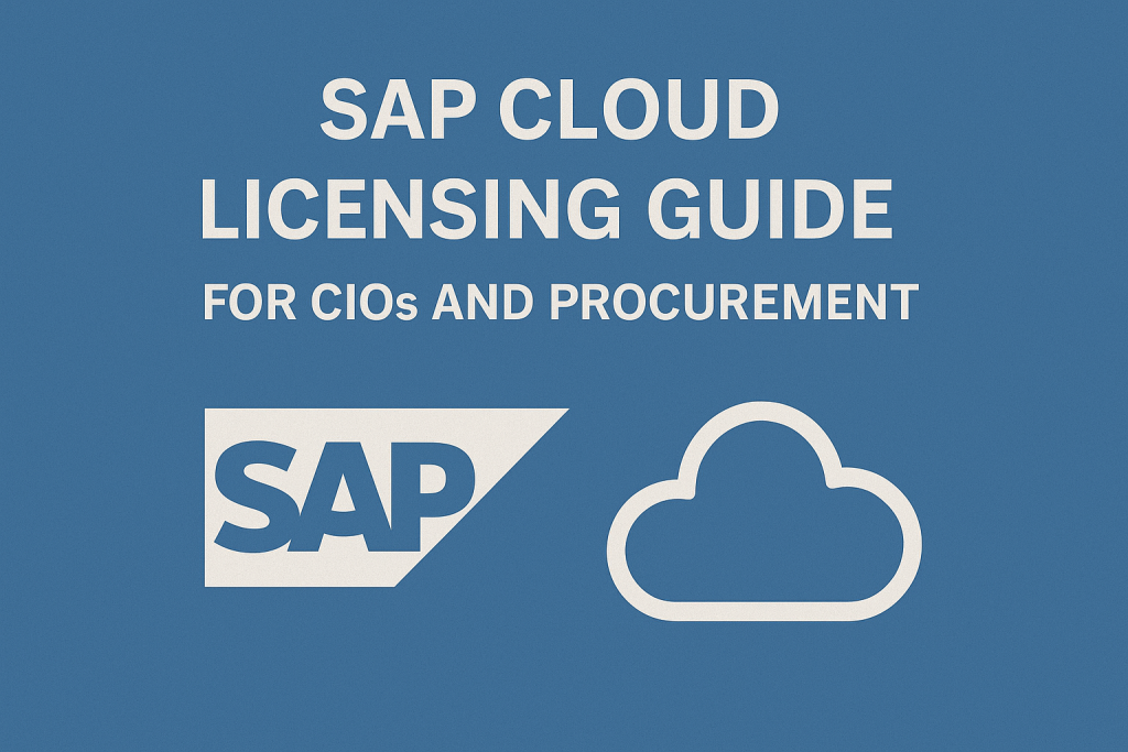 SAP Cloud Licensing - SAP Licensing Experts SAP Cloud Licensing