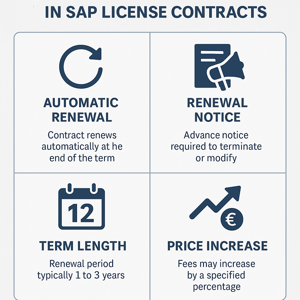 Renewal Clauses in SAP Contracts
