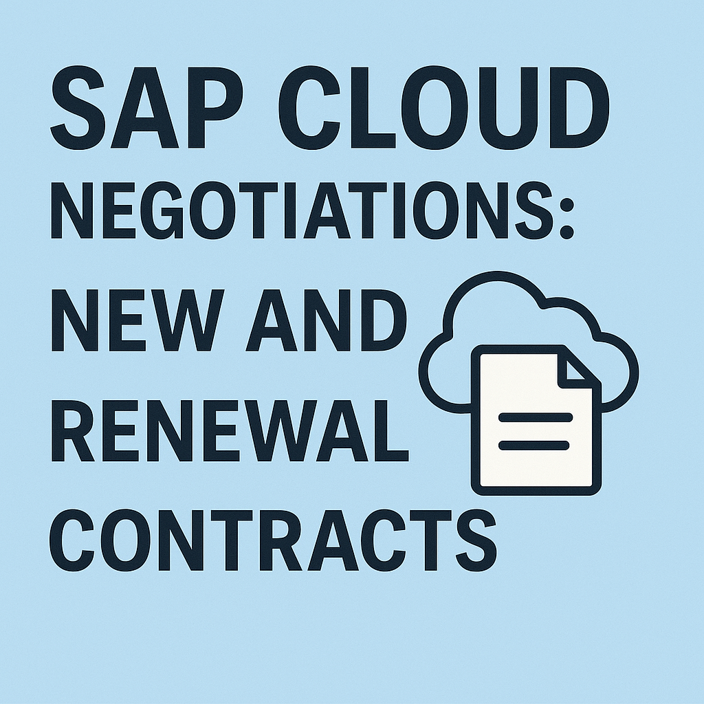 SAP Cloud Negotiations - SAP Licensing Experts SAP Cloud Negotiations