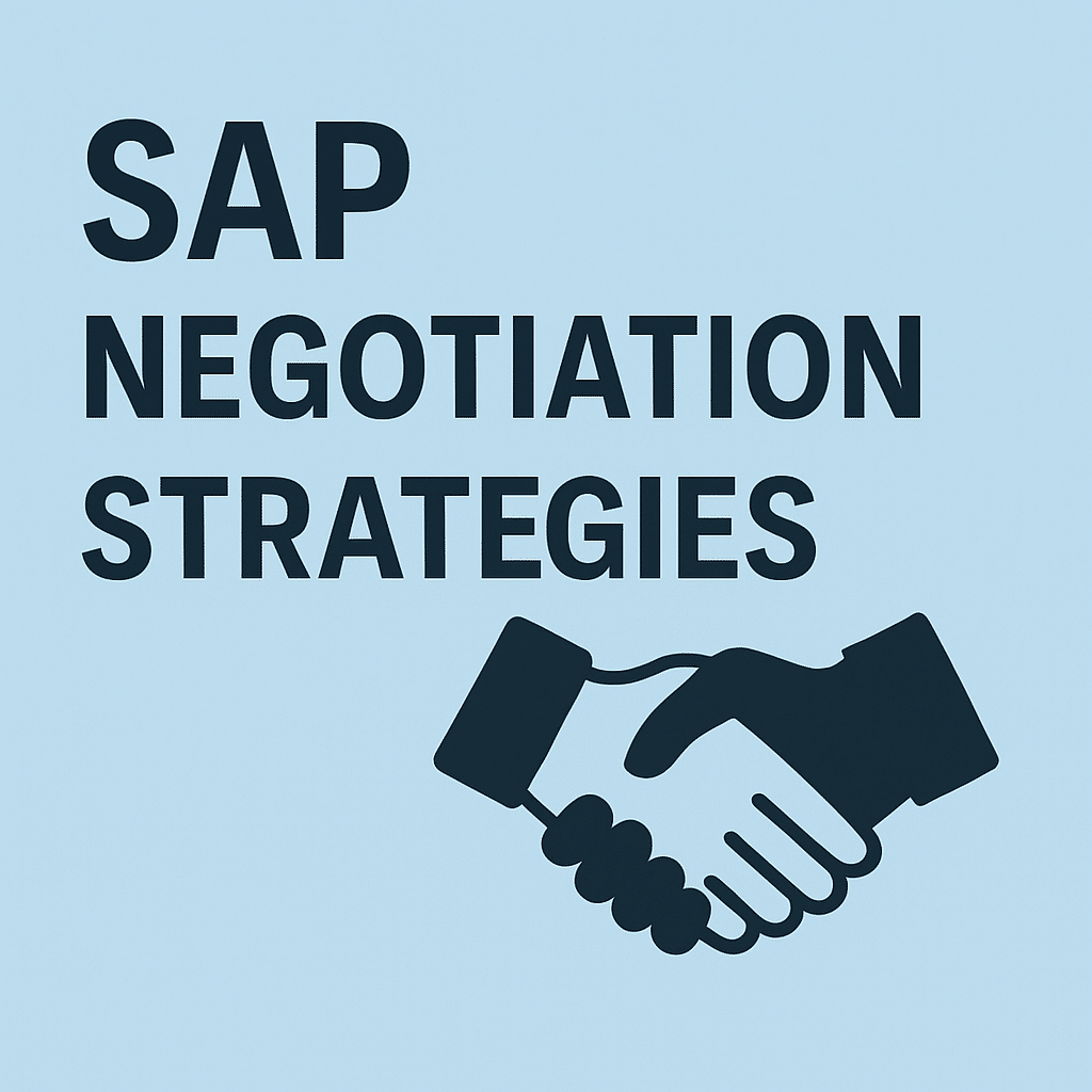 SAP Negotiation Strategy