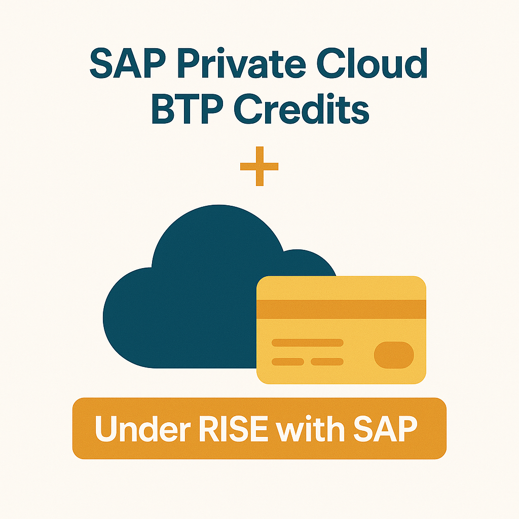 SAP Private Cloud and BTP Credits
