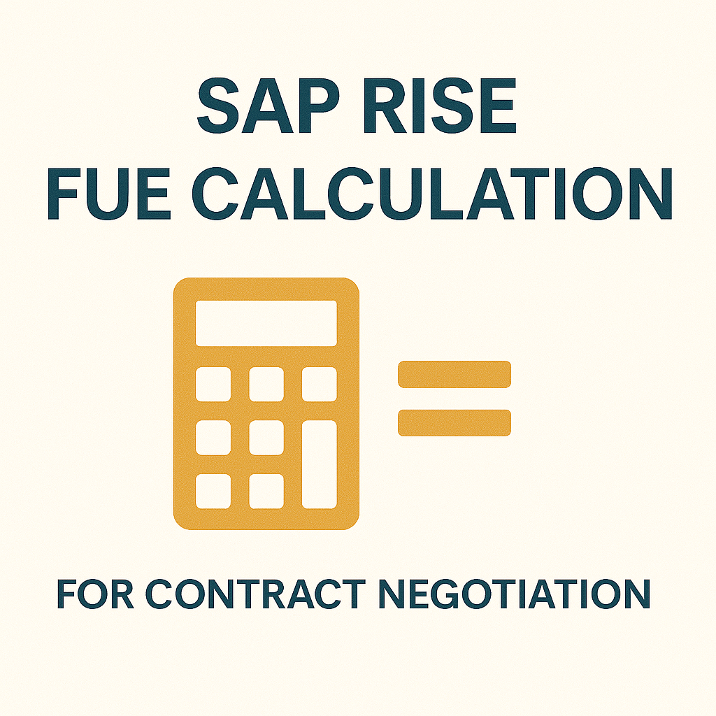 SAP RISE FUE Calculation - SAP Licensing Experts SAP RISE FUE Calculation