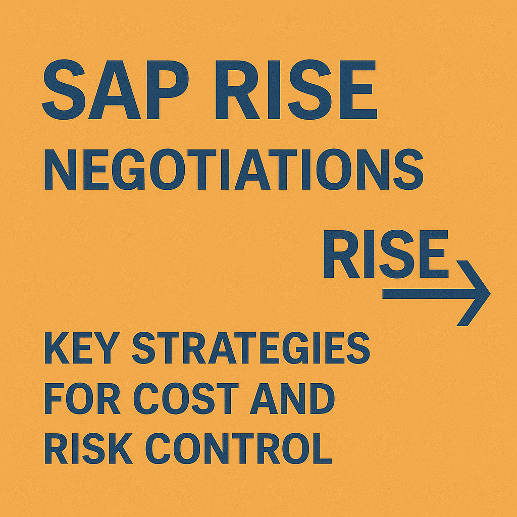 SAP RISE Negotiations