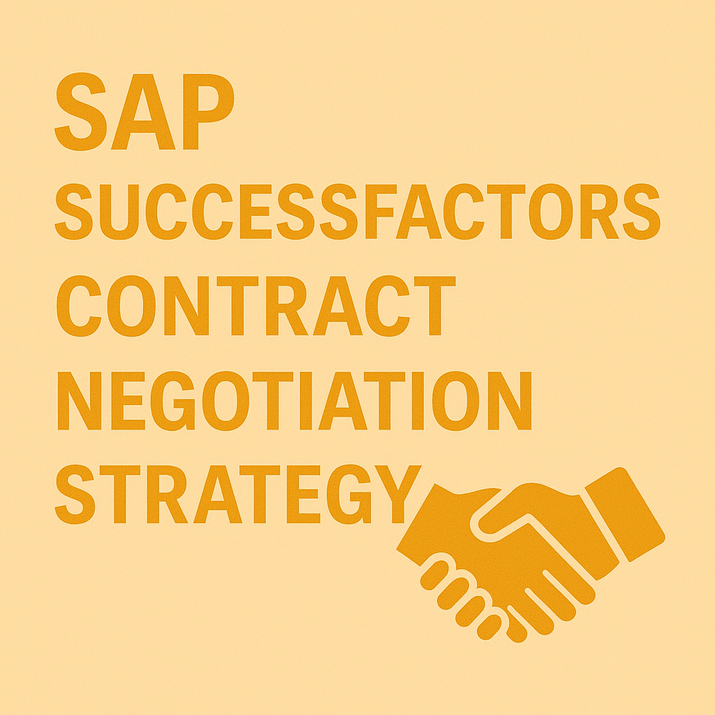 SAP SuccessFactors Negotiation Strategy - SAP Licensing Experts SAP SuccessFactors Negotiation Strategy