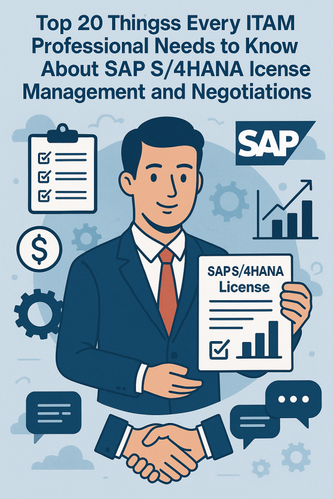 Top 20 Things Every ITAM Professional Needs to Know About SAP S4HANA License Management