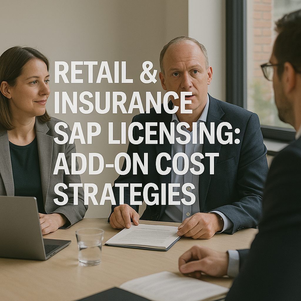 Retail & Insurance SAP Licensing Add-On Cost Strategies