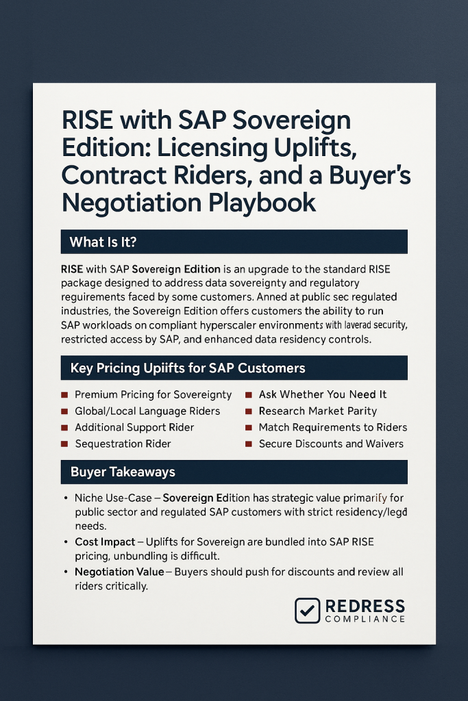 RISE with SAP Sovereign Edition - SAP Licensing Experts RISE with SAP Sovereign Edition