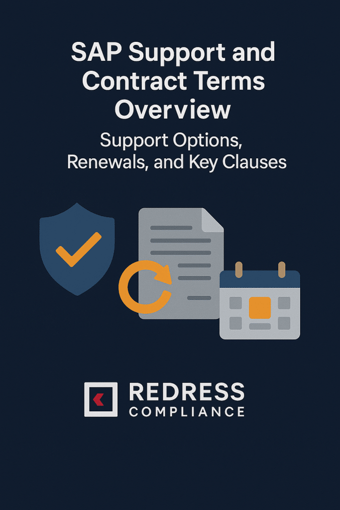 SAP Support and Contract Terms Overview – Support Options, Renewals, and Key Clauses